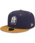 Фото #2 товара Men's Navy San Antonio Missions Authentic Collection Team Alternate 59FIFTY Fitted Hat