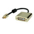 Фото #1 товара ROLINE 12.88.3176 - 0.1 m - Mini DisplayPort - DVI-D - Male - Female - Black - Gold