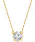 Фото #9 товара Certified Lab Grown Diamond Solitaire Pendant 18" Necklace (2-1/4 ct. t.w.) in 14k Gold