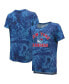 Фото #1 товара Women's Threads Blue New York Rangers Boyfriend Tie-Dye Tri-Blend T-shirt