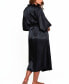 Victoria Plus Size Satin 3/4 Sleeve Long Robe