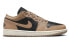 Фото #2 товара Jordan Air Jordan 1 Vachetta "Tan" 减震防滑耐磨 低帮 复古篮球鞋 女款 棕黑色 / Кроссовки Jordan Air Jordan DC0774-201