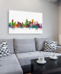 Michael Tompsett 'Chicago Illinois Skyline' Canvas Art - 16" x 24"