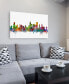 Фото #2 товара Michael Tompsett 'Chicago Illinois Skyline' Canvas Art - 16" x 24"