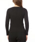 Фото #2 товара Women's Ribbed Scoop-Neck Sweater, Regular & Petites