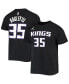 Фото #1 товара Men's Black Sacramento Kings 2020/21 Statement Name and Number T-shirt