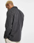 Dr Denim double pocket overshirt in grey