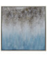 Blue Shadow Textured Metallic Hand Painted Wall Art by Martin Edwards, 36" x 36" x 1.5"