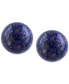 ფოტო #1 პროდუქტის EFFY® Lapis Lazuli (10mm) Button Stud Earrings in 14k Gold