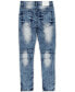 Фото #2 товара Men's Big and Tall Wright Skinny Denim Jeans