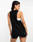 ASOS 4505 Icon vest with drop arm hole in cotton with quick dry - BLACK