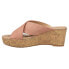 Фото #3 товара CL by Laundry Dream Day Wedge Womens Pink Casual Sandals IDAA27QFS-660