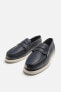 LEATHER PENNY STRAP LOAFERS