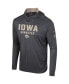 ფოტო #2 პროდუქტის Men's Charcoal Iowa Hawkeyes OHT Military-Inspired Appreciation Long Sleeve Hoodie T-shirt