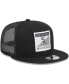 ფოტო #4 პროდუქტის Men's Black Chicago White Sox Scratch Squared Trucker 9FIFTY Snapback Hat