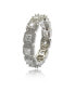 ფოტო #3 პროდუქტის Suzy Levian Sterling Silver Cubic Zirconia Princess Cut Eternity Band Ring
