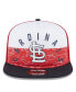 Фото #4 товара Men's White/Red St. Louis Cardinals Team Foam Front A-Frame Trucker 9Fifty Snapback Hat