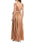 Badgley Mischka Stripe Gown Women's Pink 0