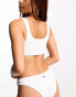 Фото #2 товара Champion crinkle bikini top in white