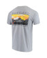 ფოტო #2 პროდუქტის Men's Gray Maryland Terrapins Team Comfort Colors Campus Scenery T-shirt