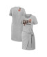 Women's Heather Gray San Francisco Giants Knotted T-shirt Dress