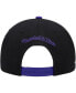 ფოტო #2 პროდუქტის Men's Black, Purple Los Angeles Lakers Side Core 2.0 Snapback Hat