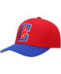 ფოტო #1 პროდუქტის Men's Red, Royal LA Clippers MVP Team Two-Tone 2.0 Stretch-Snapback Hat