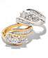 ფოტო #9 პროდუქტის Diamond Bypass Ring in 14k White, Yellow or Rose Gold (1-1/2 ct. t.w.)