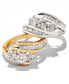 Фото #6 товара Diamond Bypass Ring in 14k White, Yellow or Rose Gold (1-1/2 ct. t.w.)