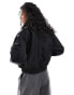 Calvin Klein Jeans Sateen Aviator Jacket in CK Black Ck, S - EU 36 - фото #4