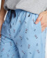 ფოტო #3 პროდუქტის Men's Printed Cotton Pajama Pants