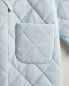 Quilted dressing gown with bows