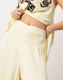 Фото #5 товара ASOS EDITION clean front wide leg trouser co-ord in cream