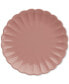 Pink Scalloped Dinner Plates, Set of 4