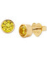 Фото #1 товара Gold-Tone Bubbly Bezel Stud Earrings