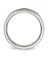 Stainless Steel Polished Imitation Opal Inlay 8mm Band Ring