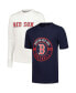 ფოტო #1 პროდუქტის Big Boys Navy, White Boston Red Sox T-shirt Combo Set