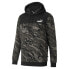 Фото #3 товара Puma Graphic Aop Camouflage Hoodie Mens Black Casual Outerwear 846824-01