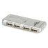 Фото #2 товара USB-концентратор Value модель VALUE USB 2.0 Notebook Hub - 4 Ports - USB 2.0 - USB 2.0 - 480 Mbit/s - Silver - Plastic - 90 mm.
