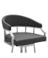 Palmdale Swivel Modern Faux Leather Bar and Counter Stool