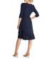 Фото #2 товара Women's Whimsy Ruffled Knee Length Wrap Dress