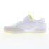Фото #9 товара Reebok Club C 85 Prince Mens White Leather Lace Up Lifestyle Sneakers Shoes