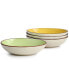 Фото #2 товара Посуда сервировочная Elama Hudson 12 Piece Double Bowl Stoneware, набор для 4 персон