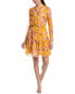 Nanette Nanette Lepore Printed Nadia Clip Jacquard Mini Dress Women's