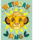 ფოტო #2 პროდუქტის Toddler Boys Lion King Simba Birthday Metallic Print T-Shirt Green