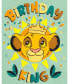 Toddler Boys Lion King Simba Birthday Metallic Print T-Shirt Green