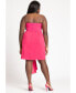 ფოტო #2 პროდუქტის Plus Size Rosette Sash Mini Dress