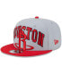 ფოტო #1 პროდუქტის Men's Gray, Red Houston Rockets Tip-Off Two-Tone 9FIFTY Snapback Hat