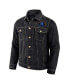 Фото #3 товара Men's Darius Rucker Collection by Black Kentucky Wildcats Button-Up Denim Jacket