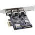 Фото #4 товара InLine 3+1ports USB 3.0 host controller - PCIe - with SATA power and LP bracket